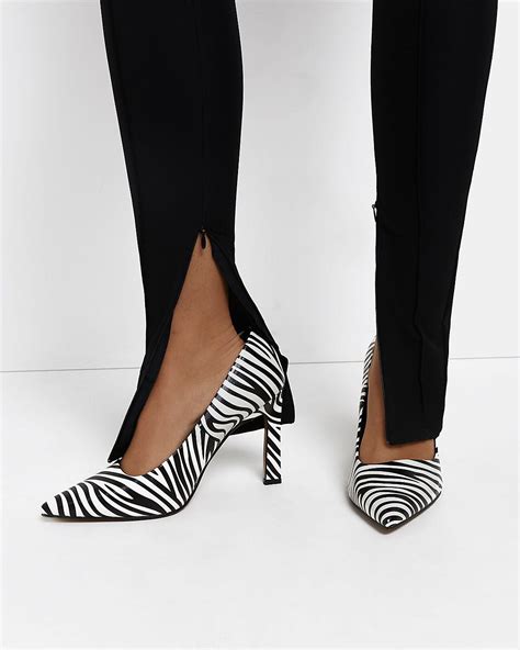 zebra print heels for women.